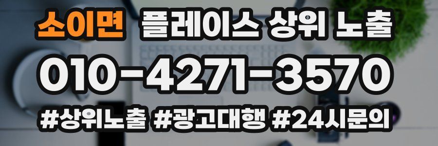 소이면 플레이스 상위 노출