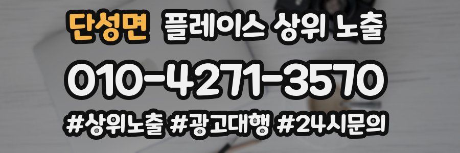 단성면 플레이스 상위 노출