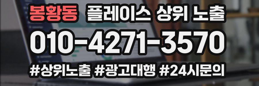 봉황동 플레이스 상위 노출 안내