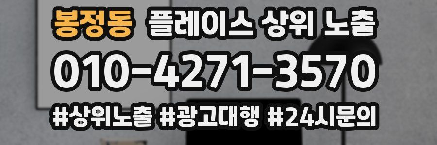 봉정동 플레이스 상위 노출