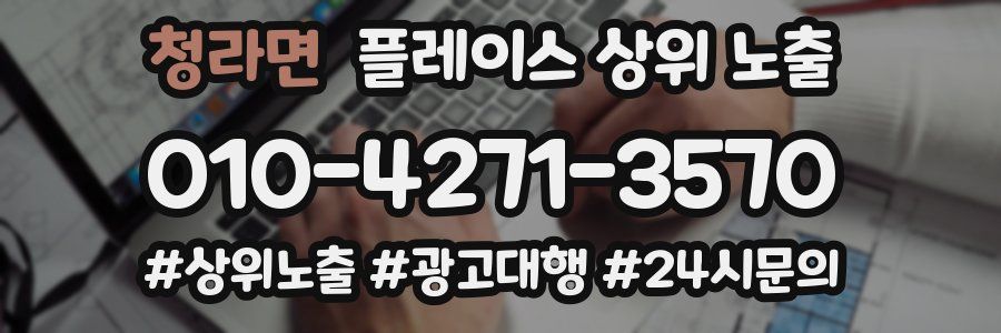 청라면 플레이스 상위 노출
