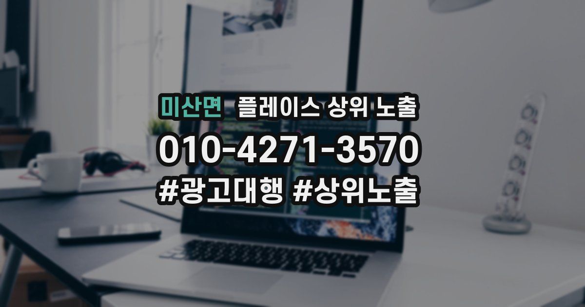 미산면 플레이스 상위 노출 상담