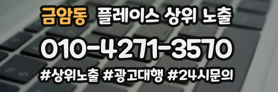 금암동 플레이스 상위 노출 상담