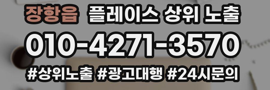 장항읍 플레이스 상위 노출 개선