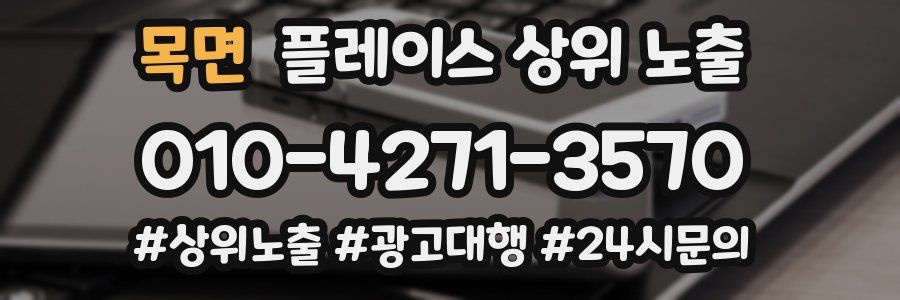 목면 플레이스 상위 노출 개선