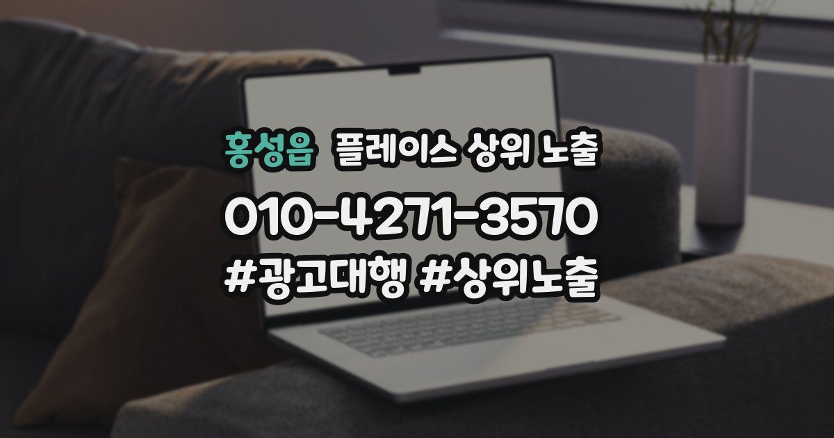 홍성읍 플레이스 상위 노출 개선