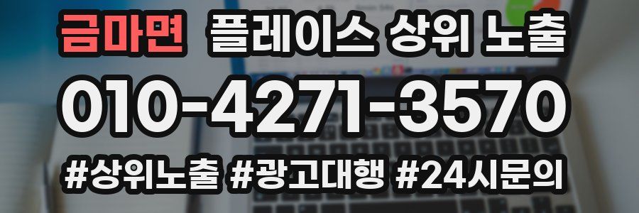 금마면 플레이스 상위 노출 전략