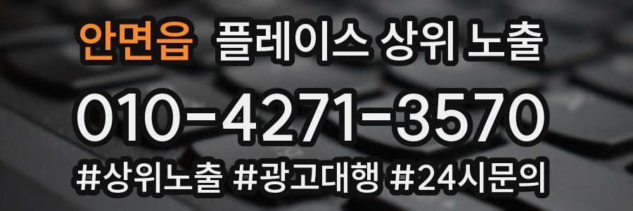 안면읍 플레이스 상위 노출