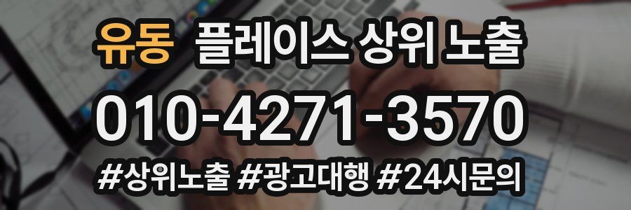 유동 플레이스 상위 노출