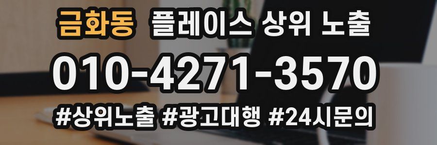 금화동 플레이스 상위 노출