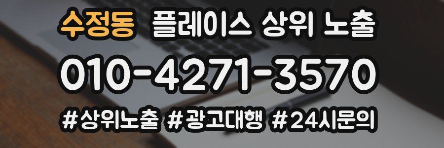 수정동 플레이스 상위 노출 개선