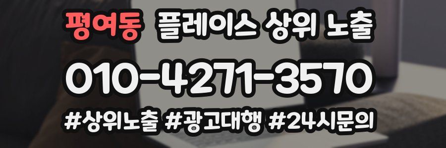 평여동 플레이스 상위 노출 상담