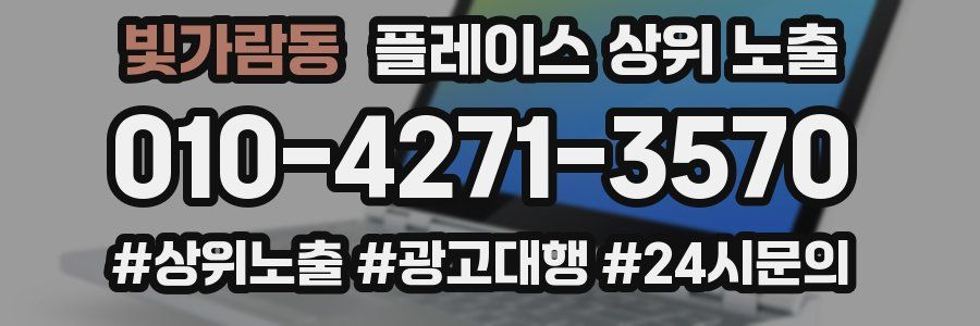빛가람동 플레이스 상위 노출 전략