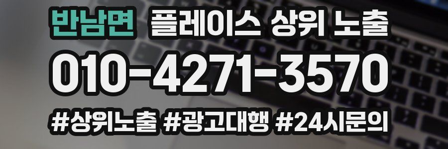 반남면 플레이스 상위 노출 가이드