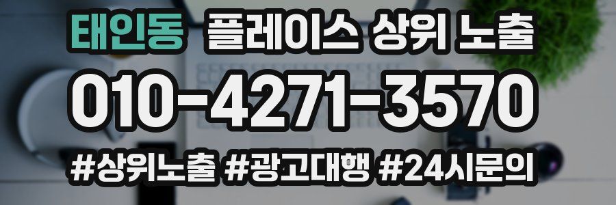 태인동 플레이스 상위 노출 상담