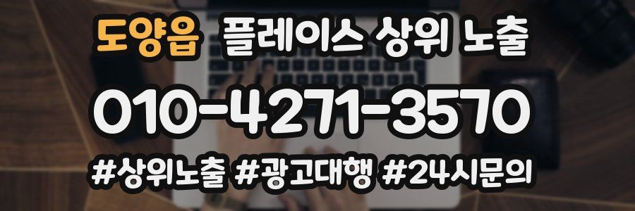 도양읍 플레이스 상위 노출 개선