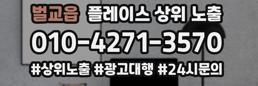 벌교읍 플레이스 상위 노출 상담