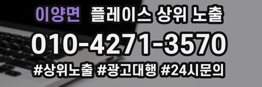 이양면 플레이스 상위 노출 상담
