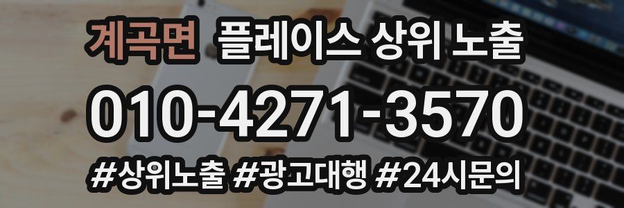 계곡면 플레이스 상위 노출 가이드