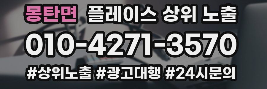 몽탄면 플레이스 상위 노출 가이드