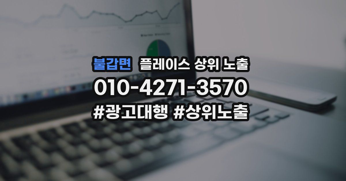 불갑면 플레이스 상위 노출 안내
