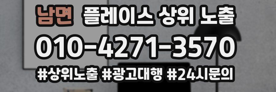 남면 플레이스 상위 노출 상담