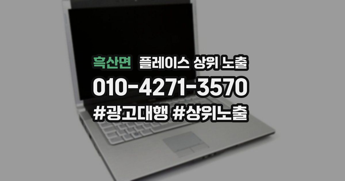 흑산면 플레이스 상위 노출 상담