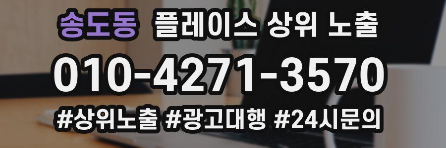 송도동 플레이스 상위 노출 안내