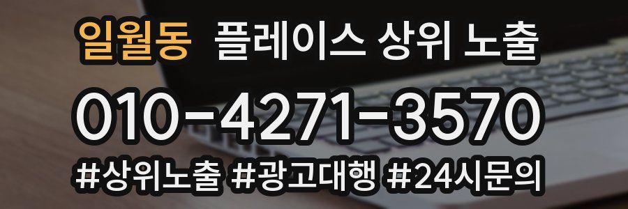 일월동 플레이스 상위 노출 전략