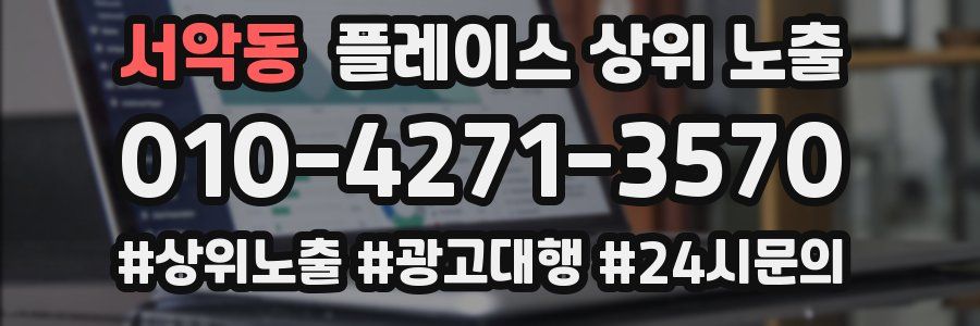 서악동 플레이스 상위 노출 전략