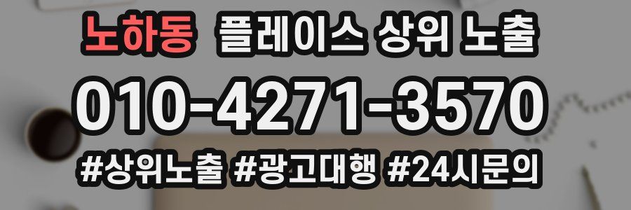 노하동 플레이스 상위 노출 상담