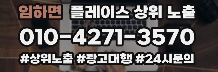 임하면 플레이스 상위 노출 상담