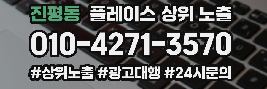 진평동 플레이스 상위 노출 전략