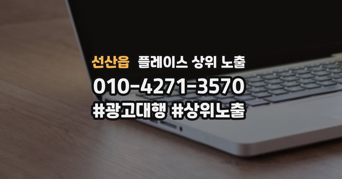 선산읍 플레이스 상위 노출 상담