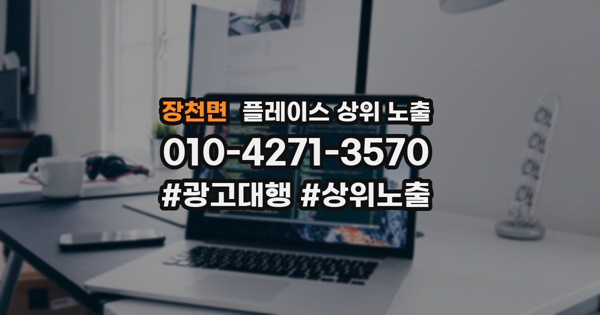 장천면 플레이스 상위 노출 개선