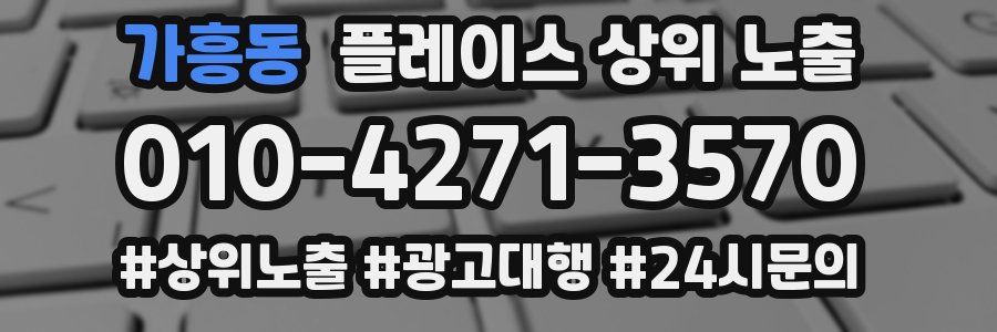 가흥동 플레이스 상위 노출 상담