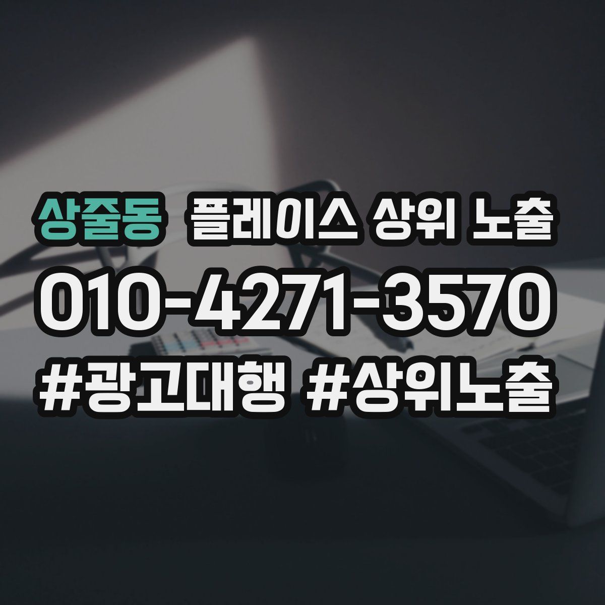 상줄동 플레이스 상위 노출 안내