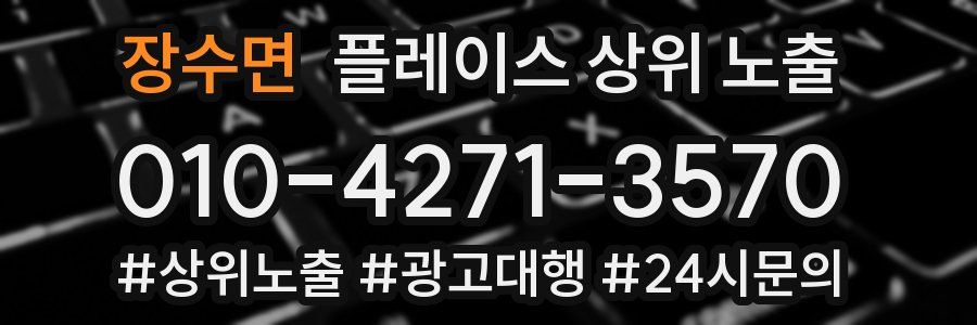 장수면 플레이스 상위 노출 개선