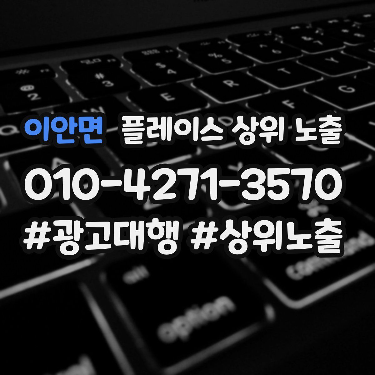 이안면 플레이스 상위 노출 안내