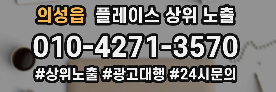 의성읍 플레이스 상위 노출