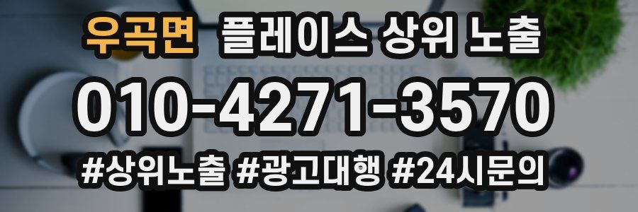 우곡면 플레이스 상위 노출 안내
