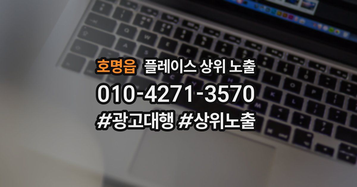 호명읍 플레이스 상위 노출 개선