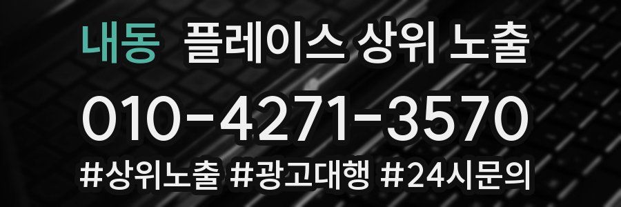내동 플레이스 상위 노출