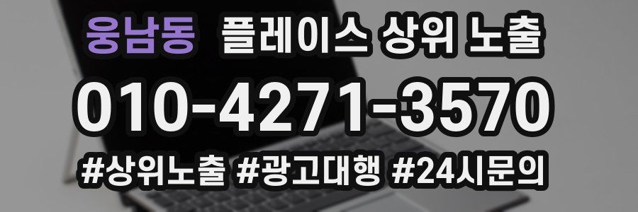 웅남동 플레이스 상위 노출