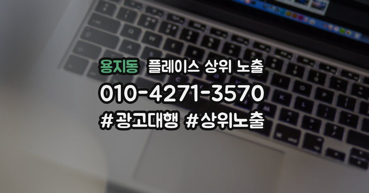 용지동 플레이스 상위 노출 개선