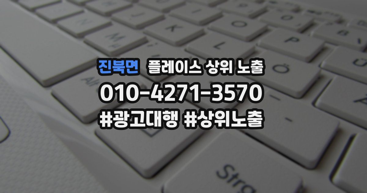 진북면 플레이스 상위 노출 전략