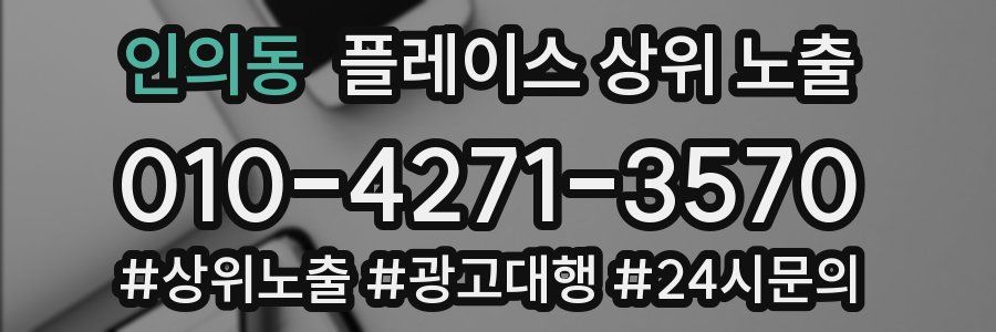 인의동 플레이스 상위 노출