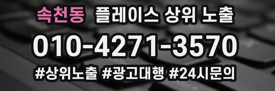 속천동 플레이스 상위 노출