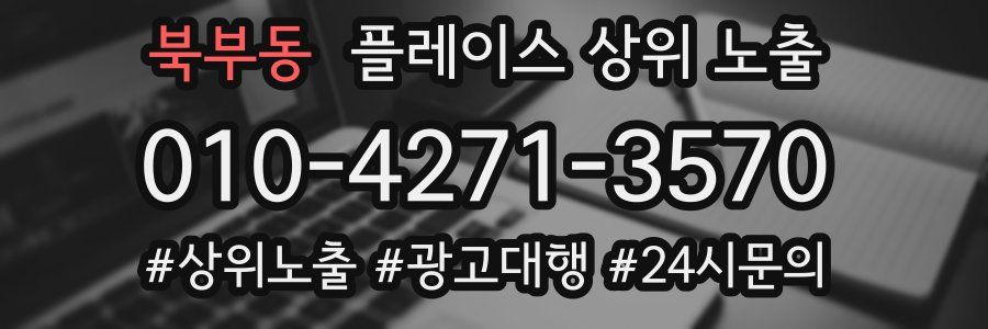 북부동 플레이스 상위 노출 개선