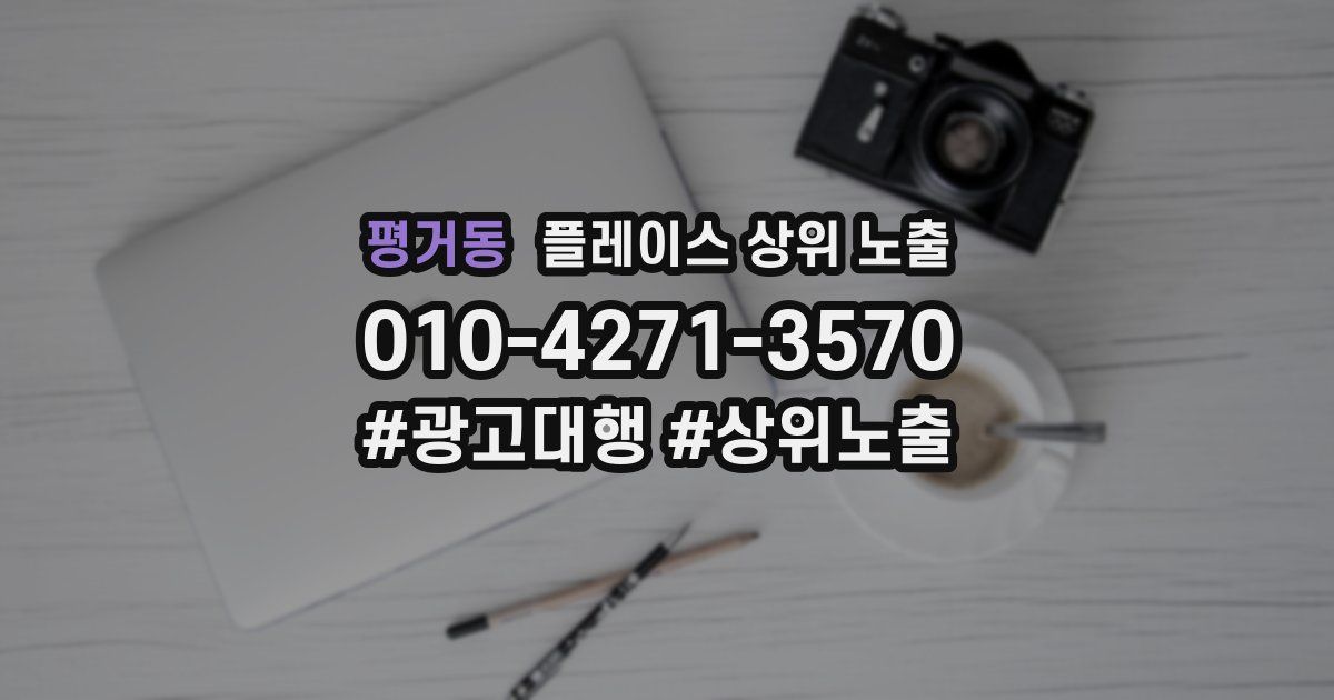 평거동 플레이스 상위 노출 상담